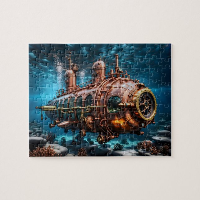 Ocean Steampunk Puzzle Pussel (Horisontell)