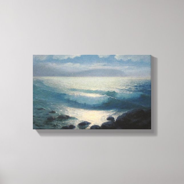 Ocean, sten canvas-målning. canvastryck (Framsida)