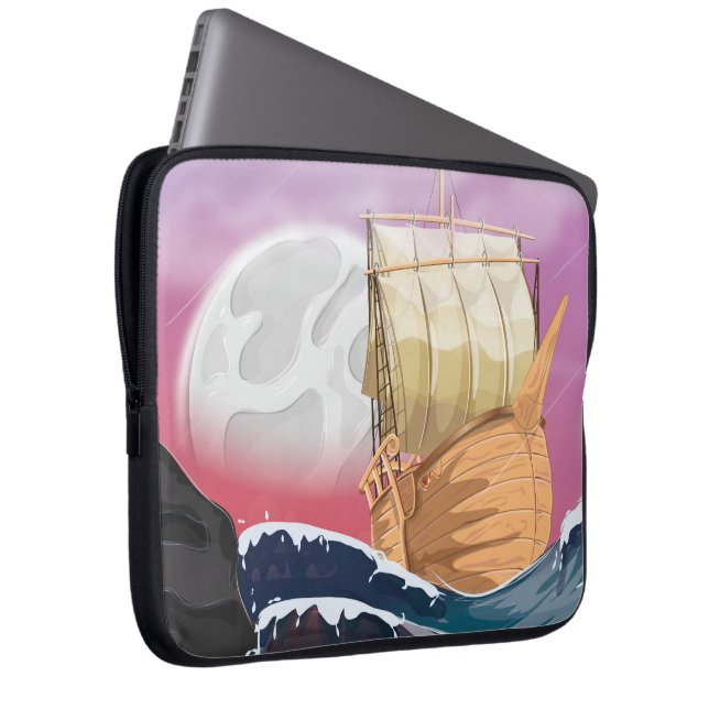 Ocean Storm Laptop Sleeve (Framsidan Höger)
