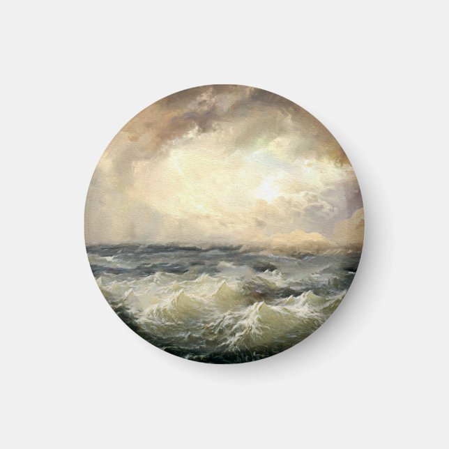 Ocean Storm Vinkarare Magnet (Framsidan)