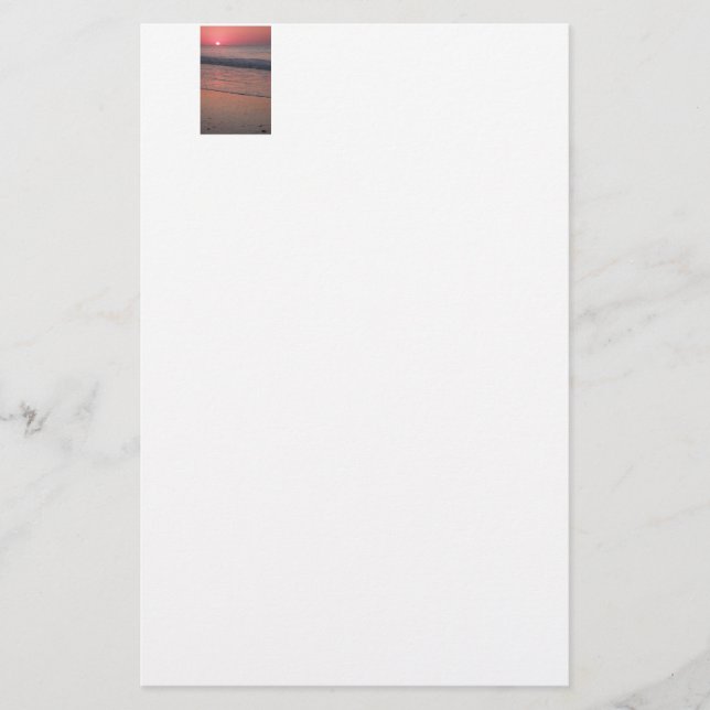 Ocean Sunrise Brevpapper (Framsida)