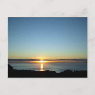 Ocean Sunrise Coromandel New Zealand Postcards Vykort