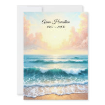 Ocean Sunrise Funeral Program