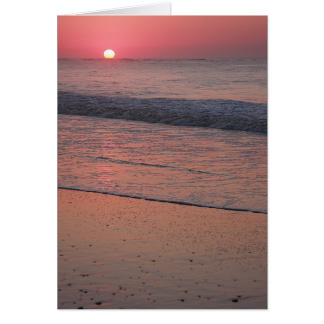 Ocean Sunrise Hälsningskort (Framsidan)