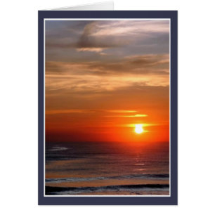 Ocean Sunrise OBX Hälsningskort