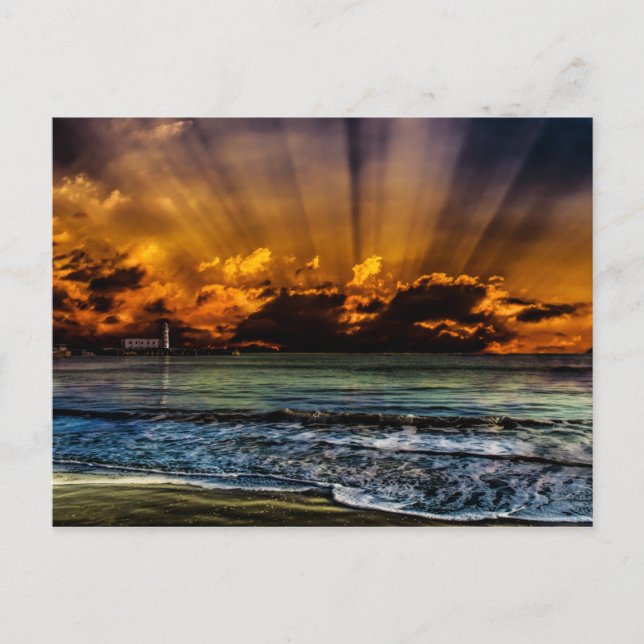 Ocean Sunrise Vykort (Framsida)