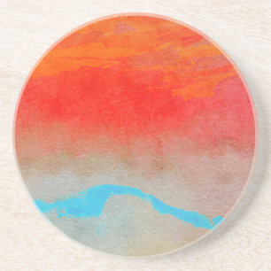 Ocean Sunset Abstrakt Underlägg