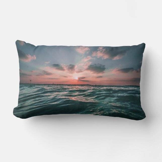 Ocean Sunset dekorativ kudde (Framsida)