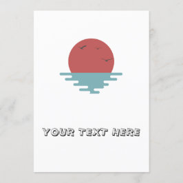 Ocean Sunset Inbjudningar