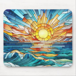 Ocean Sunset mosaic art Musmatta
