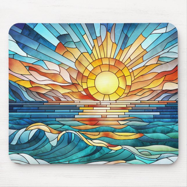 Ocean Sunset mosaic art Musmatta (Framsidan)