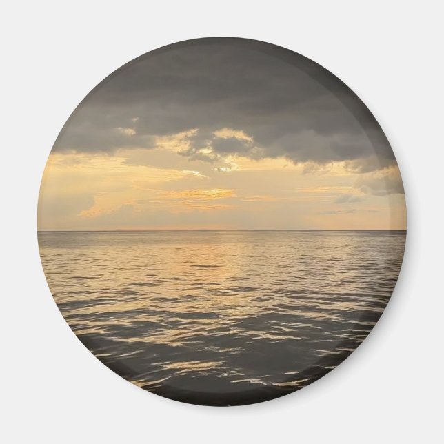 Ocean Sunset Reflection Photography -Beautiful Sea Magnet (Framsidan)
