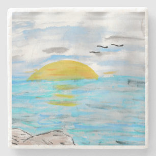 Ocean Sunset Stenunderlägg