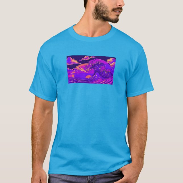 Ocean Sunset T Shirt (Framsida)
