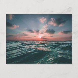Ocean Sunset-vykort Vykort