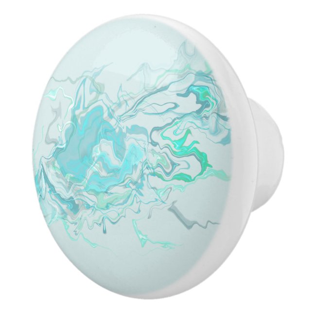 Ocean Swirl II Ceramic Knob Knopp (Höger)
