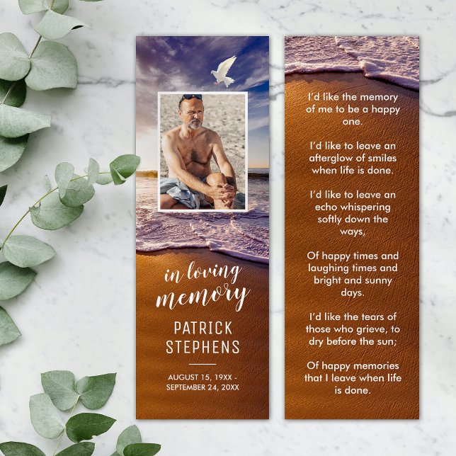 Ocean Sympathy Photo Bookmark-kort Mini Visitkort (Skapare uppladdad)