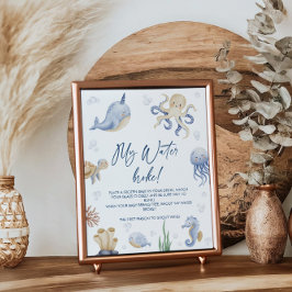 Ocean ThBäste Babyduswer Nappar Hunt-speltecken Poster