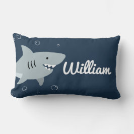 Ocean Theme Boys Room Decor, Cute Little Shark. Lumbarkudde