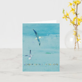 Ocean themed greeting card kort