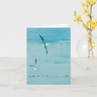Ocean themed greeting card kort