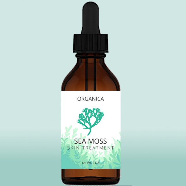 Ocean ThMeed Sea Moss Gel Labels Fraktsedel (Skapare uppladdad)