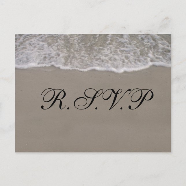 Ocean Tide R.S.V.P-kort Inbjudan Vykort (Framsida)