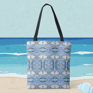 Ocean Tides Abstrakt Tribal Tote Tygkasse