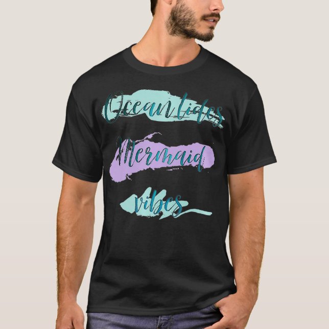 Ocean tides Mermaid Vibes Premium  T Shirt (Framsida)