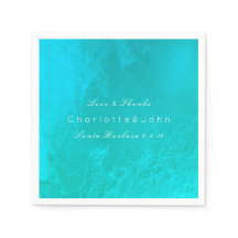 Ocean Tiffany Aqua Metallic Beach Wedding Möhippa