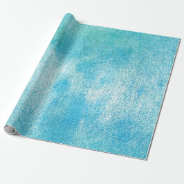 Ocean Tiffany Aqua Paint White Linen Watercolor Presentpapper
