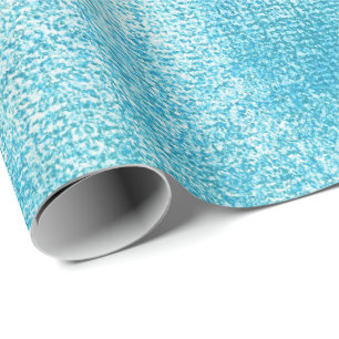 Ocean Tiffany Aqua Paint White Linen Watercolor Presentpapper