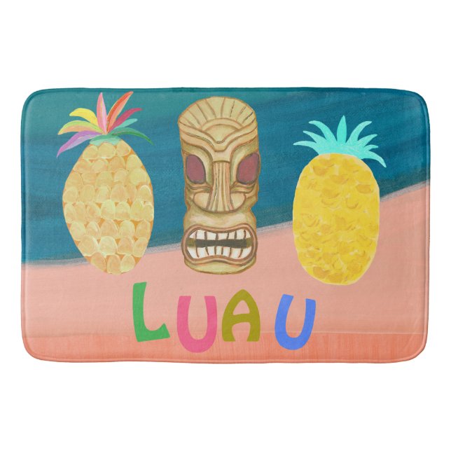 Ocean Tiki Pineapple Luau Badrumsmatta (Framsidan)