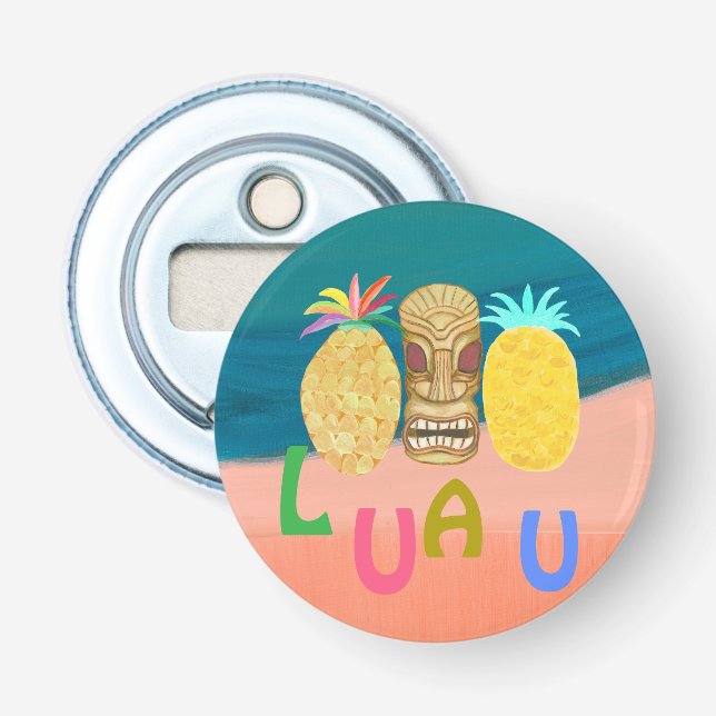 Ocean Tiki Pineapple Luau Flasköppnare (Framsidan)