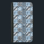 Ocean Tile Plånboksfodral För Samsung Galaxy S5<br><div class="desc">Medelhavsplattor med blått hav för exotiskt mönster till ge din plånbok med vintage charm</div>