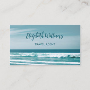 Ocean Travel Agent QR-kod Visitkort