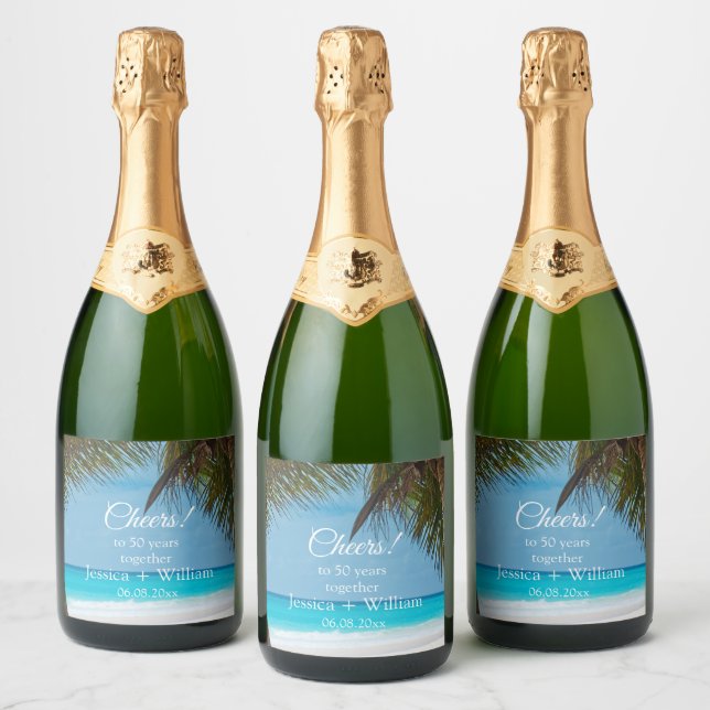 Ocean Tropical Golden 50:e Bröllop-årsdagen (Flaskor)