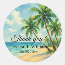 Ocean Tropical Island Beach Wedding Tack