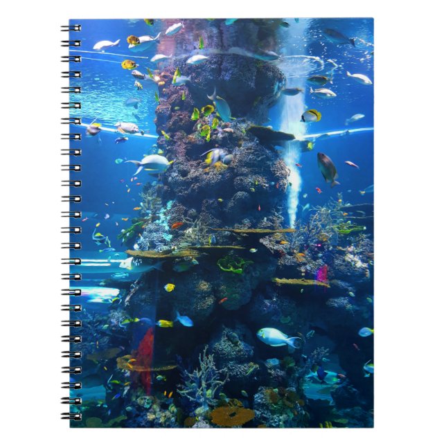 Ocean Underwater Fish Notebook Anteckningsbok (Framsidan)