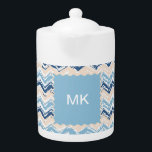 Ocean Vågar Chevron<br><div class="desc">Ocean Vågar Chevron ZigZag Scribble Mönster - påminner oss om stranden och havet. Två färgtoner och en sann benvit - Vi har lämnat allt bilder som används i det här anpassadet - Du kan spela med dem till dina hjärtan innehåll- Klicka på orangen Anpassa detta och markera den bild som...</div>