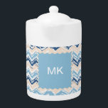 Ocean Vågar Chevron<br><div class="desc">Ocean Vågar Chevron ZigZag Scribble Mönster - påminner oss om stranden och havet. Två färgtoner och en sann benvit - Vi har lämnat allt bilder som används i det här anpassadet - Du kan spela med dem till dina hjärtan innehåll- Klicka på orangen Anpassa detta och markera den bild som...</div>