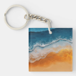 Ocean Vågar & Golden Sand - Beach Art Coastal Gift