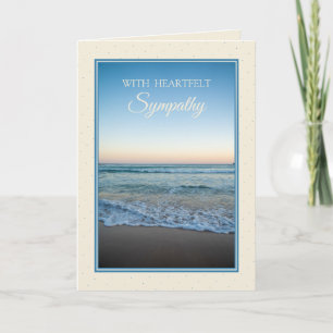 Ocean Vågar Heartfilt Sympathy Card Kort