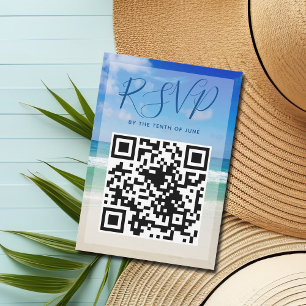 Ocean Vågar Photo QR Code Beach Wedding OSA kort