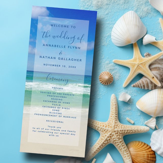 Ocean Vågar Photography Beach Wedding Programme (Skapare uppladdad)