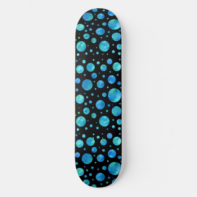 Ocean Vågar Polka Dot Skateboard (Framsida)