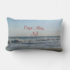 Ocean Vågar & Sand Cape May, NJ Pillow Lumbarkudde