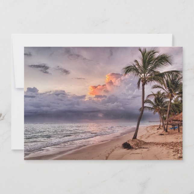 Ocean Vågar Sandy Beach Sunset (Framsida)