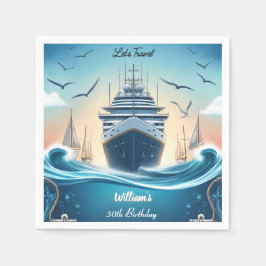 Ocean Vågar Travel Anchor Yacht 30års födelsedag Pappersservett