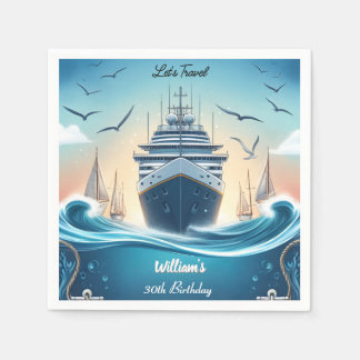 Ocean Vågar Travel Anchor Yacht 30års födelsedag Pappersservett